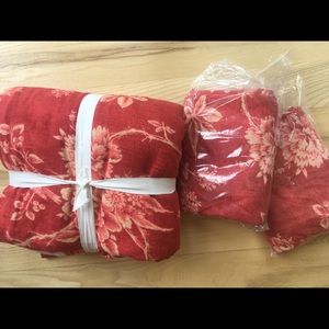 Pottery Barn Toile Duvet + 2 Shams